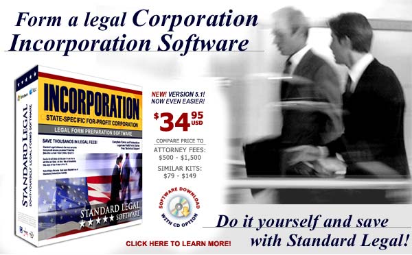 Incorporation Legal Forms Software