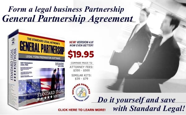 do it yourself Partnership software from Standard Legal