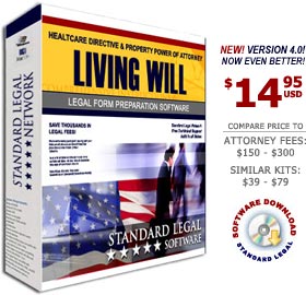 Living Will Legal Forms Software from Standard Legal