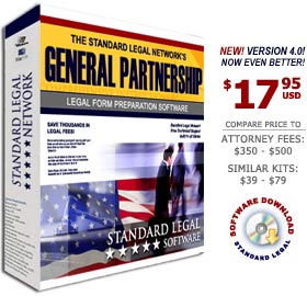 Business Partnership Legal Forms Software from Standard Legal