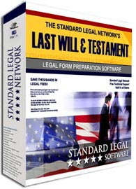 Do It Yourself Last Will and Testament Legal Forms Software from Standard Legal
