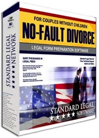 No Fault Divorce Without Children Legal Forms Software from Standard Legal