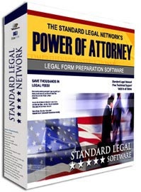 Power of Attorney Legal Forms Software from Standard Legal