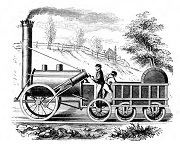 Steam rail engine