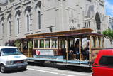 The famous San Francisco cable cars